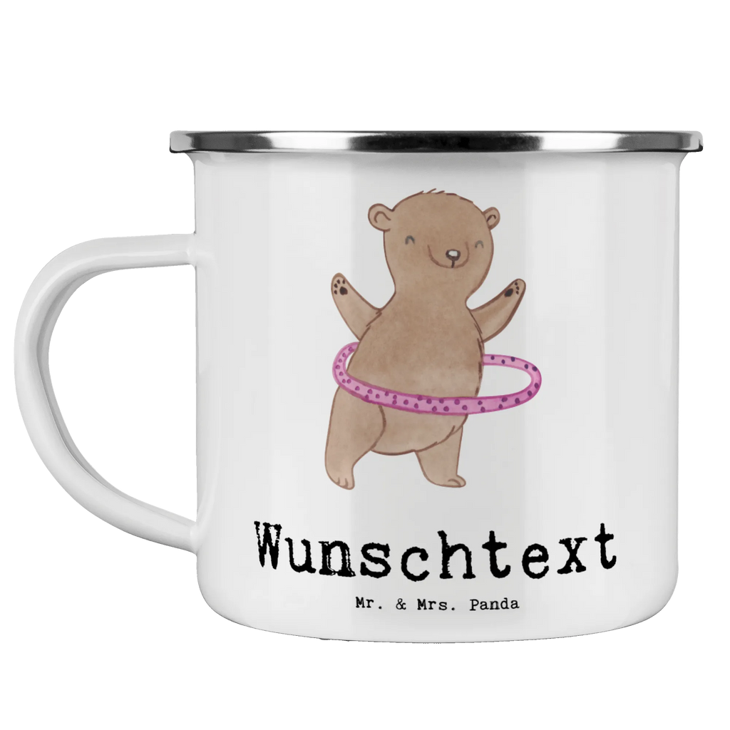 Personalisierte Emaille Tasse Bär Hula Hoop Emaille Tasse personalisiert, Emaille Tasse mit Namen, Campingtasse personalisiert, Namenstasse, Campingtasse bedrucken, Campinggeschirr personalsisert, tasse mit namen, personalisierte tassen, personalisierte tasse, tasse selbst gestalten, tasse bedrucken, tassen bedrucken, Geschenk, Sport, Sportart, Hobby, Schenken, Danke, Dankeschön, Auszeichnung, Gewinn, Sportler, Hula Hoop, Fitness, Training