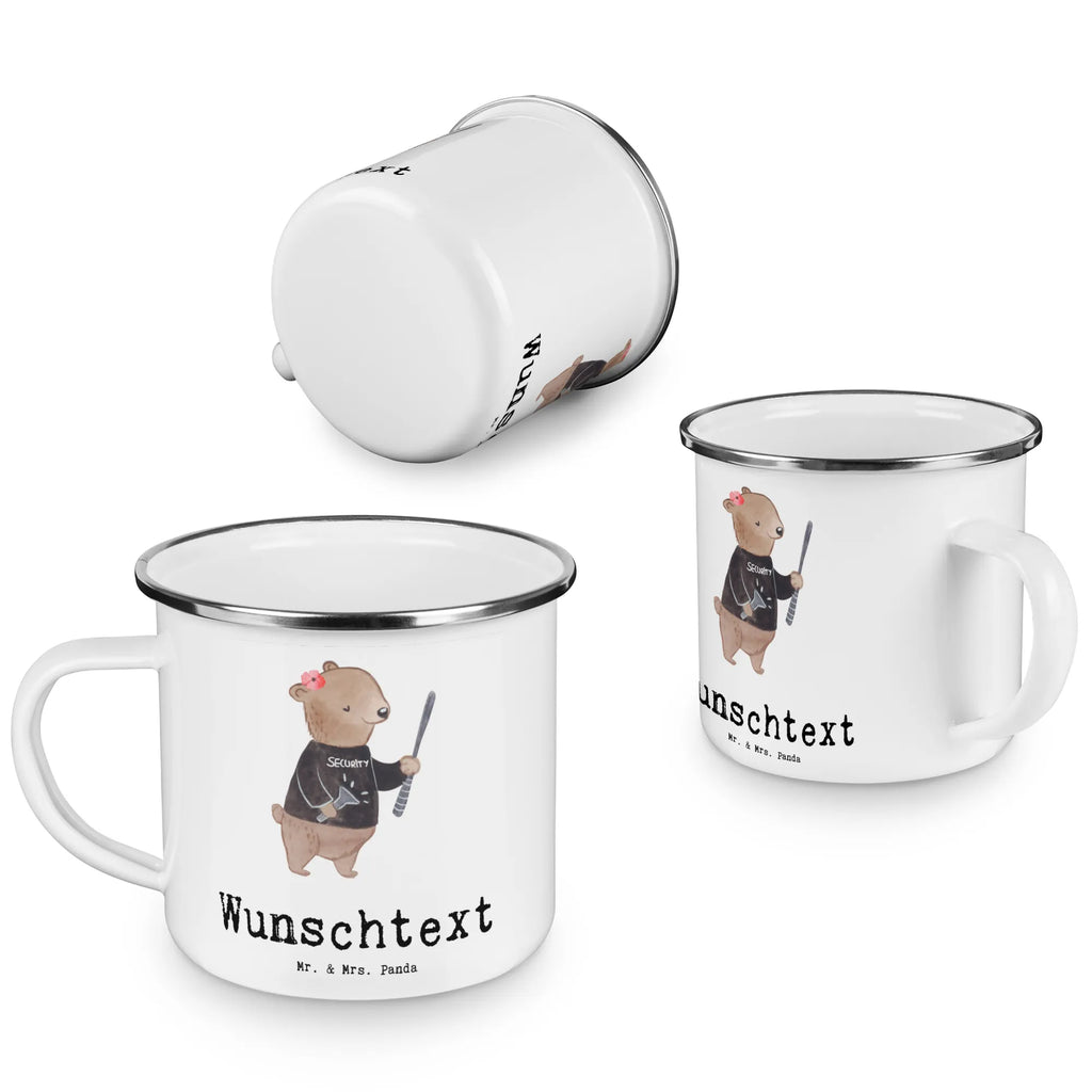 Personalisierte Emaille Tasse Sicherheitsdienstmitarbeiterin mit Herz Emaille Tasse personalisiert, Emaille Tasse mit Namen, Campingtasse personalisiert, Namenstasse, Campingtasse bedrucken, Campinggeschirr personalsisert, tasse mit namen, personalisierte tassen, personalisierte tasse, tasse selbst gestalten, tasse bedrucken, tassen bedrucken, Beruf, Ausbildung, Jubiläum, Abschied, Rente, Kollege, Kollegin, Geschenk, Schenken, Arbeitskollege, Mitarbeiter, Firma, Danke, Dankeschön