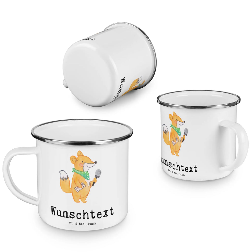 Personalisierte Emaille Tasse Journalist mit Herz Emaille Tasse personalisiert, Emaille Tasse mit Namen, Campingtasse personalisiert, Namenstasse, Campingtasse bedrucken, Campinggeschirr personalsisert, tasse mit namen, personalisierte tassen, personalisierte tasse, tasse selbst gestalten, tasse bedrucken, tassen bedrucken, Beruf, Ausbildung, Jubiläum, Abschied, Rente, Kollege, Kollegin, Geschenk, Schenken, Arbeitskollege, Mitarbeiter, Firma, Danke, Dankeschön, Journalist, Reporter, Redakteur, Pressebüro, Studium