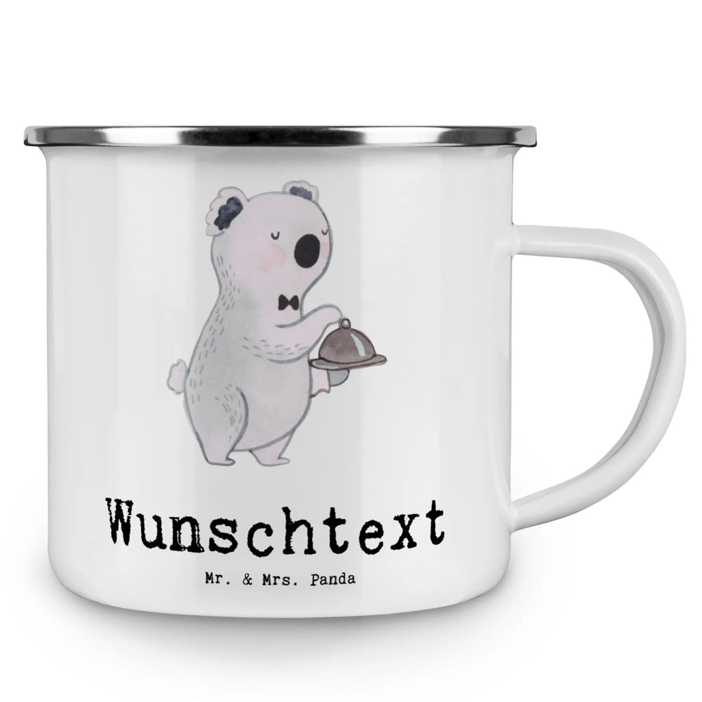 Personalisierte Emaille Tasse Kellner mit Herz Emaille Tasse personalisiert, Emaille Tasse mit Namen, Campingtasse personalisiert, Namenstasse, Campingtasse bedrucken, Campinggeschirr personalsisert, tasse mit namen, personalisierte tassen, personalisierte tasse, tasse selbst gestalten, tasse bedrucken, tassen bedrucken, Beruf, Ausbildung, Jubiläum, Abschied, Rente, Kollege, Kollegin, Geschenk, Schenken, Arbeitskollege, Mitarbeiter, Firma, Danke, Dankeschön, Kellner, Servicekraft, Restaurant, Ober