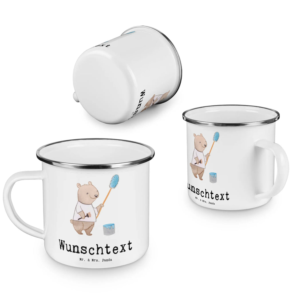 Personalisierte Emaille Tasse Maler mit Herz Emaille Tasse personalisiert, Emaille Tasse mit Namen, Campingtasse personalisiert, Namenstasse, Campingtasse bedrucken, Campinggeschirr personalsisert, tasse mit namen, personalisierte tassen, personalisierte tasse, tasse selbst gestalten, tasse bedrucken, tassen bedrucken, Beruf, Ausbildung, Jubiläum, Abschied, Rente, Kollege, Kollegin, Geschenk, Schenken, Arbeitskollege, Mitarbeiter, Firma, Danke, Dankeschön, Maler, Malermeister, Gesellenprüfung, Meisterprüfung, Malerbetrieb