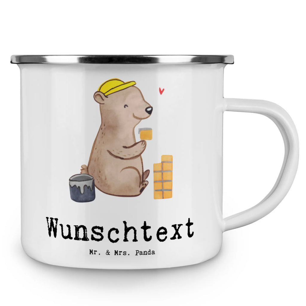 Personalisierte Emaille Tasse Maurer mit Herz Emaille Tasse personalisiert, Emaille Tasse mit Namen, Campingtasse personalisiert, Namenstasse, Campingtasse bedrucken, Campinggeschirr personalsisert, tasse mit namen, personalisierte tassen, personalisierte tasse, tasse selbst gestalten, tasse bedrucken, tassen bedrucken, Beruf, Ausbildung, Jubiläum, Abschied, Rente, Kollege, Kollegin, Geschenk, Schenken, Arbeitskollege, Mitarbeiter, Firma, Danke, Dankeschön, Maurer, Maurermeister, Gesellenprüfung, Handwerker, Maurerbetrieb