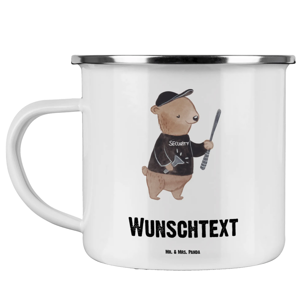 Personalisierte Emaille Tasse Sicherheitsdienstmitarbeiter mit Herz Emaille Tasse personalisiert, Emaille Tasse mit Namen, Campingtasse personalisiert, Namenstasse, Campingtasse bedrucken, Campinggeschirr personalsisert, tasse mit namen, personalisierte tassen, personalisierte tasse, tasse selbst gestalten, tasse bedrucken, tassen bedrucken, Beruf, Ausbildung, Jubiläum, Abschied, Rente, Kollege, Kollegin, Geschenk, Schenken, Arbeitskollege, Mitarbeiter, Firma, Danke, Dankeschön