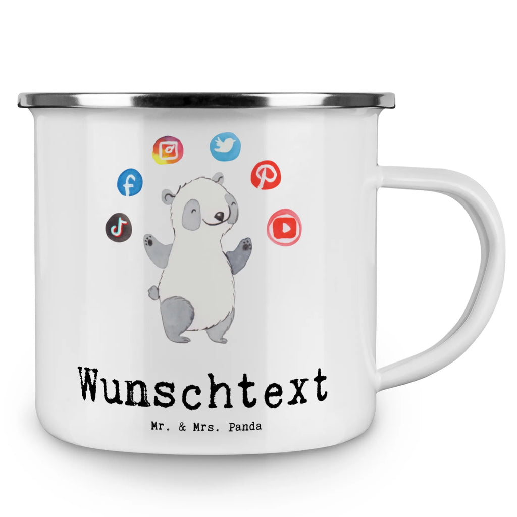 Personalisierte Emaille Tasse Social Media Manager mit Herz Emaille Tasse personalisiert, Emaille Tasse mit Namen, Campingtasse personalisiert, Namenstasse, Campingtasse bedrucken, Campinggeschirr personalsisert, tasse mit namen, personalisierte tassen, personalisierte tasse, tasse selbst gestalten, tasse bedrucken, tassen bedrucken, Beruf, Ausbildung, Jubiläum, Abschied, Rente, Kollege, Kollegin, Geschenk, Schenken, Arbeitskollege, Mitarbeiter, Firma, Danke, Dankeschön