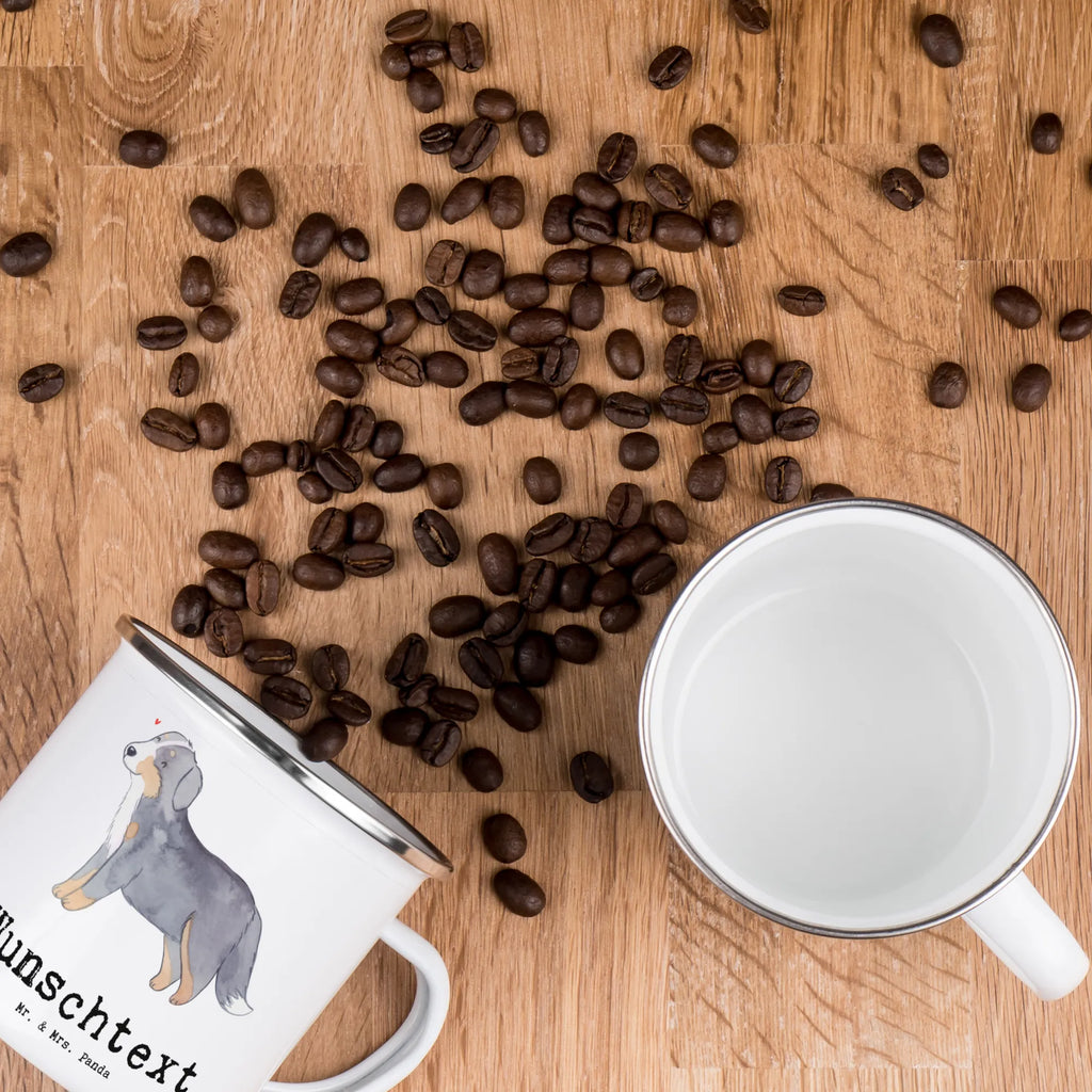 Personalisierte Emaille Tasse Berner Sennenhund Lebensretter Emaille Tasse personalisiert, Emaille Tasse mit Namen, Campingtasse personalisiert, Namenstasse, Campingtasse bedrucken, Campinggeschirr personalsisert, tasse mit namen, personalisierte tassen, personalisierte tasse, tasse selbst gestalten, tasse bedrucken, tassen bedrucken, Hund, Hunderasse, Rassehund, Hundebesitzer, Geschenk, Tierfreund, Schenken, Welpe, Dürrbächler, Berner Sennenhund