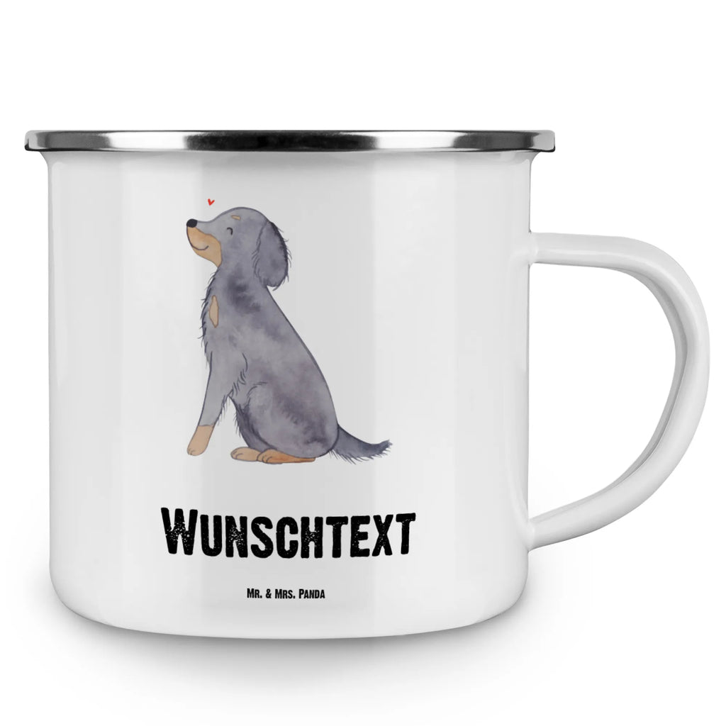 Personalisierte Emaille Tasse Gordon Setter Lebensretter Emaille Tasse personalisiert, Emaille Tasse mit Namen, Campingtasse personalisiert, Namenstasse, Campingtasse bedrucken, Campinggeschirr personalsisert, tasse mit namen, personalisierte tassen, personalisierte tasse, tasse selbst gestalten, tasse bedrucken, tassen bedrucken, Hund, Hunderasse, Rassehund, Hundebesitzer, Geschenk, Tierfreund, Schenken, Welpe, Gordon Shetter, Jagdhund