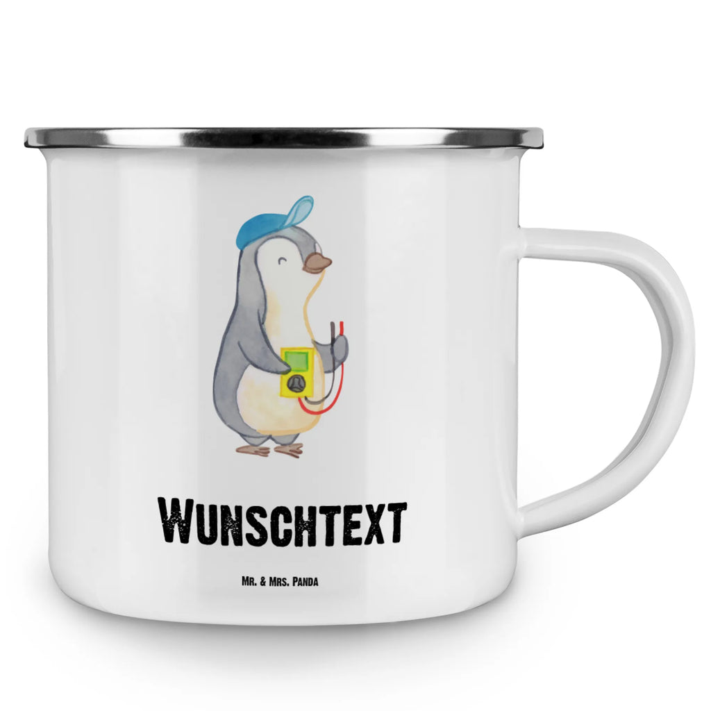 Personalisierte Emaille Tasse Elektriker mit Herz Emaille Tasse personalisiert, Emaille Tasse mit Namen, Campingtasse personalisiert, Namenstasse, Campingtasse bedrucken, Campinggeschirr personalsisert, tasse mit namen, personalisierte tassen, personalisierte tasse, tasse selbst gestalten, tasse bedrucken, tassen bedrucken, Beruf, Ausbildung, Jubiläum, Abschied, Rente, Kollege, Kollegin, Geschenk, Schenken, Arbeitskollege, Mitarbeiter, Firma, Danke, Dankeschön, Elektriker, Elektronmonteur, Elektrotechniker, Elektroinstallateur, Elektromeister, Gesellenprüfung