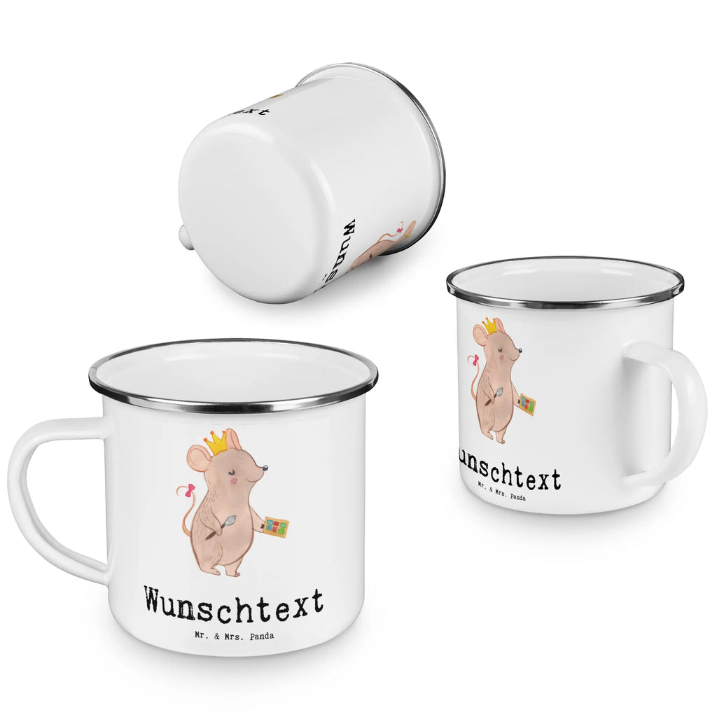 Personalisierte Emaille Tasse Make Up Artist mit Herz Emaille Tasse personalisiert, Emaille Tasse mit Namen, Campingtasse personalisiert, Namenstasse, Campingtasse bedrucken, Campinggeschirr personalsisert, tasse mit namen, personalisierte tassen, personalisierte tasse, tasse selbst gestalten, tasse bedrucken, tassen bedrucken, Beruf, Ausbildung, Jubiläum, Abschied, Rente, Kollege, Kollegin, Geschenk, Schenken, Arbeitskollege, Mitarbeiter, Firma, Danke, Dankeschön, Kosmetiker, Make Up Artist, Maskenbildner, Visagist, Beauty Salon, Kosmetikstudio, Eröffnung