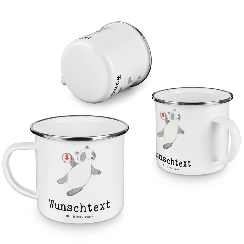 Personalisierte Emaille Tasse Panda Handball spielen Emaille Tasse personalisiert, Emaille Tasse mit Namen, Campingtasse personalisiert, Namenstasse, Campingtasse bedrucken, Campinggeschirr personalsisert, tasse mit namen, personalisierte tassen, personalisierte tasse, tasse selbst gestalten, tasse bedrucken, tassen bedrucken, Geschenk, Sport, Sportart, Hobby, Schenken, Danke, Dankeschön, Auszeichnung, Gewinn, Sportler, Handball spielen, Handball Turnier, Handball Club, Handball Verein