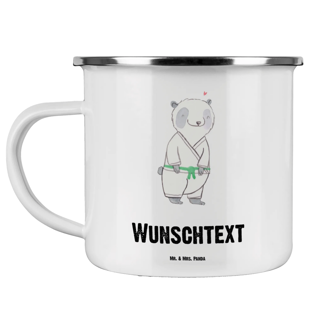 Personalisierte Emaille Tasse Panda Jiu Jitsu Emaille Tasse personalisiert, Emaille Tasse mit Namen, Campingtasse personalisiert, Namenstasse, Campingtasse bedrucken, Campinggeschirr personalsisert, tasse mit namen, personalisierte tassen, personalisierte tasse, tasse selbst gestalten, tasse bedrucken, tassen bedrucken, Geschenk, Sport, Sportart, Hobby, Schenken, Danke, Dankeschön, Auszeichnung, Gewinn, Sportler, Jiu Jitsu, japanische Kampfkunst, Selbstverteidigung