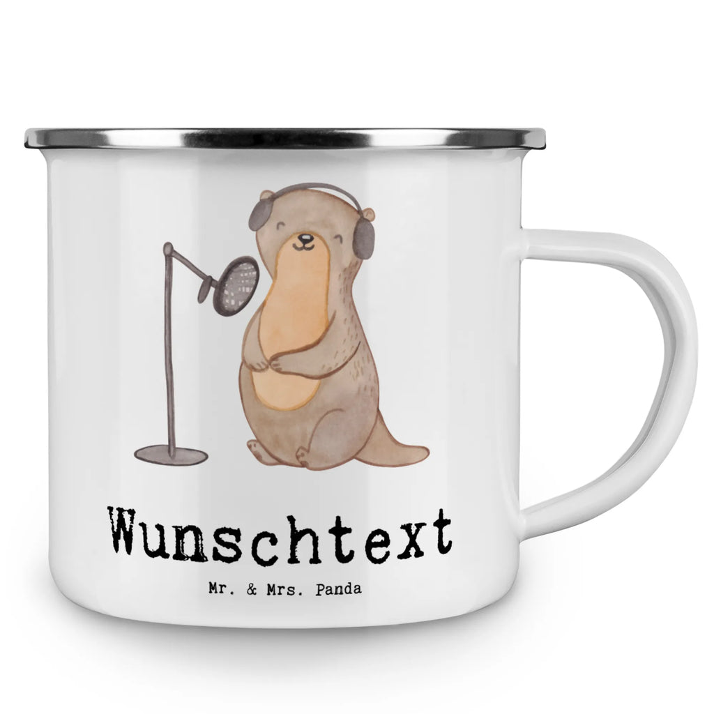 Personalisierte Emaille Tasse Otter Podcast aufnehmen Emaille Tasse personalisiert, Emaille Tasse mit Namen, Campingtasse personalisiert, Namenstasse, Campingtasse bedrucken, Campinggeschirr personalsisert, tasse mit namen, personalisierte tassen, personalisierte tasse, tasse selbst gestalten, tasse bedrucken, tassen bedrucken, Geschenk, Sport, Sportart, Hobby, Schenken, Danke, Dankeschön, Auszeichnung, Gewinn, Sportler, Podcast aufnehmen, Podcast produzieren, Podcasterin, Podcaster