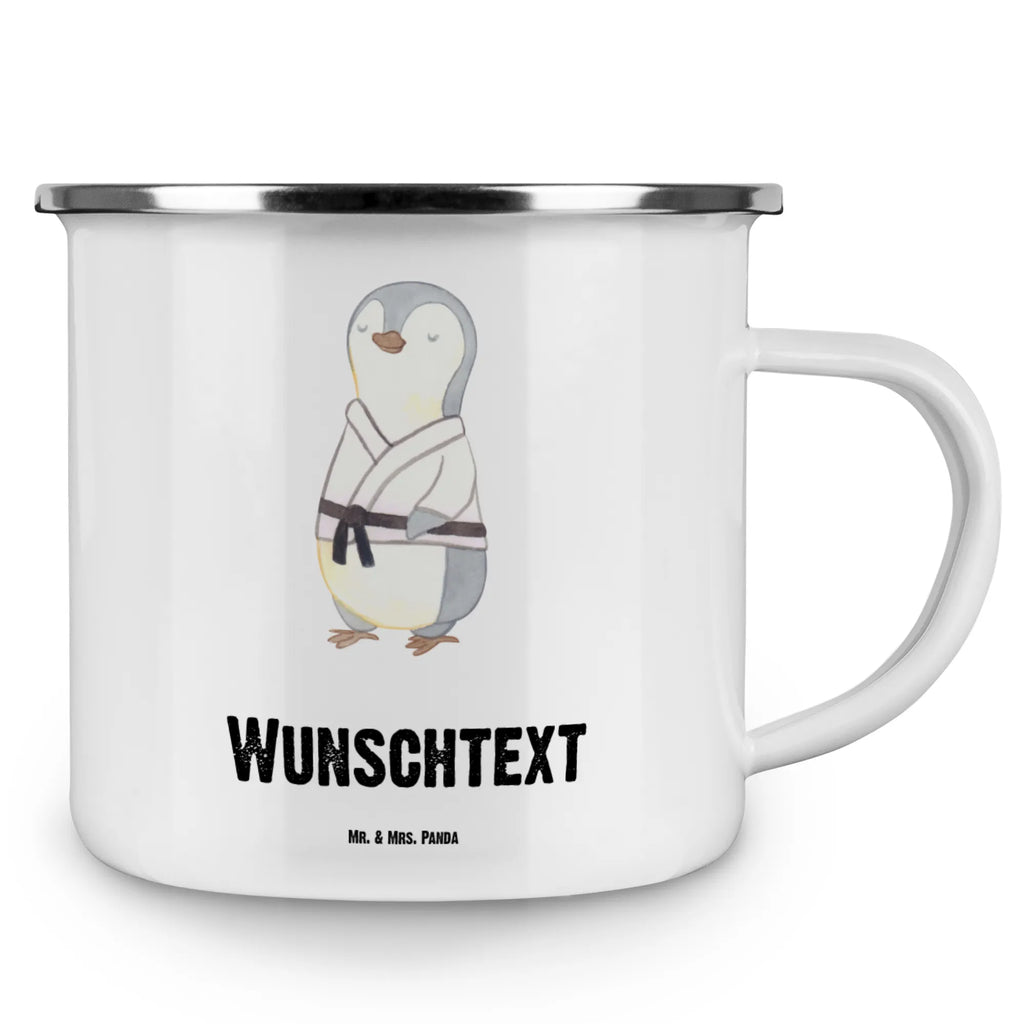 Personalisierte Emaille Tasse Pinguin Karate Emaille Tasse personalisiert, Emaille Tasse mit Namen, Campingtasse personalisiert, Namenstasse, Campingtasse bedrucken, Campinggeschirr personalsisert, tasse mit namen, personalisierte tassen, personalisierte tasse, tasse selbst gestalten, tasse bedrucken, tassen bedrucken, Geschenk, Sport, Sportart, Hobby, Schenken, Danke, Dankeschön, Auszeichnung, Gewinn, Sportler, Karate, Kampfsportart, Selbstverteidigung, Kampfkunst, Karate Verein