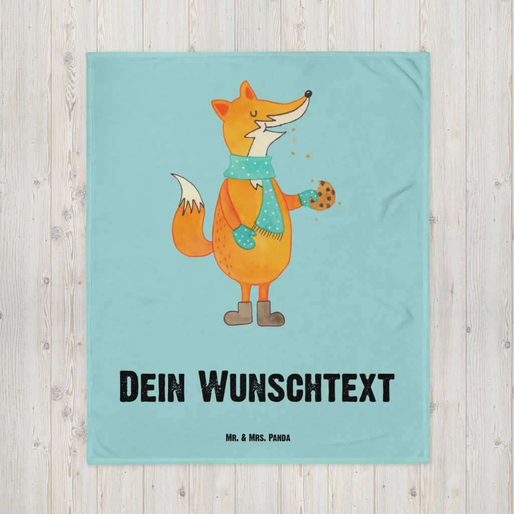 Babydecke mit Namen Fuchs Keks Babdyecke personalisiert, Babydecke mit Namen, Babydecke bedrucken, Babygeschenk personalisiet, Babygeschenk mit Namen, Krabbeldecke mit Namen, Krabbeldecke personalisiert, Fuchs, Füchse, Backen Spruch, Kekse, Winter, Weihnachtszeit, Plätzchen, Liebe, Küche Deko