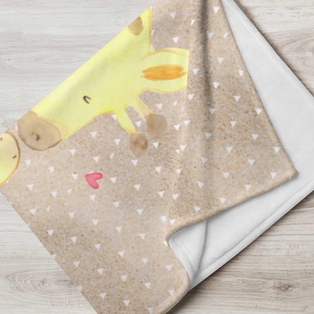 Babydecke Giraffe mit Kind Babydecke, Babygeschenk, Geschenk Geburt, Babyecke Kuscheldecke, Krabbeldecke, Afrika, Wildtiere, Giraffe, Kind, Mutter, Mama, Tochter, Sohn, Lieblingsmensch