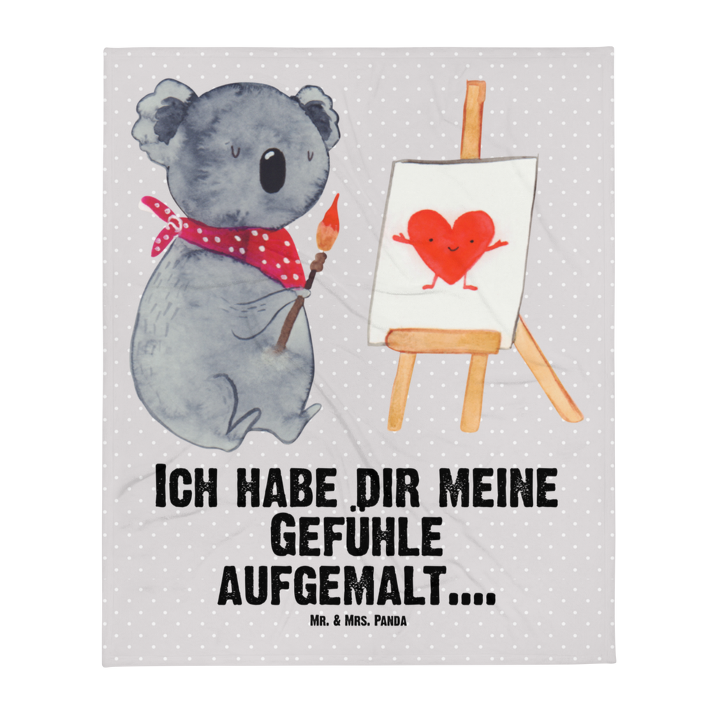 Babydecke Koala Künstler Babydecke, Babygeschenk, Geschenk Geburt, Babyecke Kuscheldecke, Krabbeldecke, Koala, Koalabär, Liebe, Liebensbeweis, Liebesgeschenk, Gefühle, Künstler, zeichnen