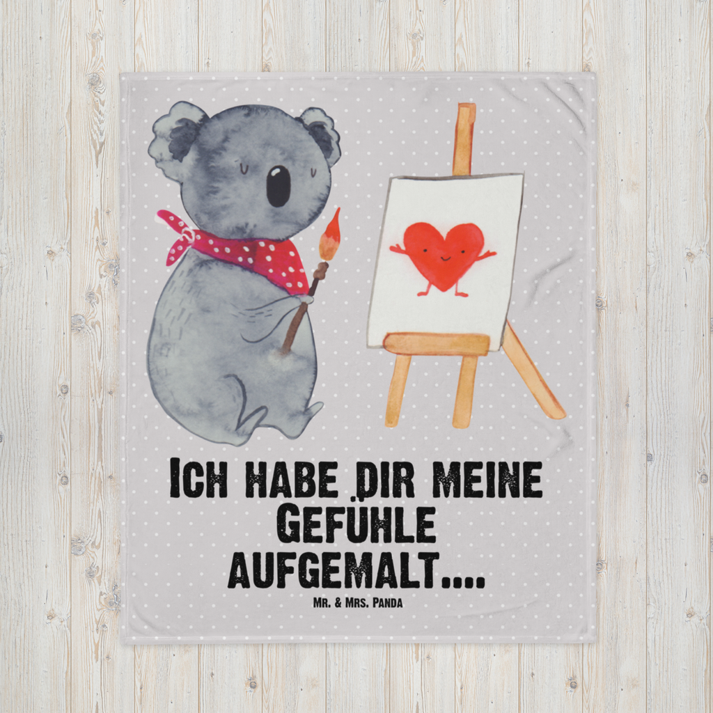 Babydecke Koala Künstler Babydecke, Babygeschenk, Geschenk Geburt, Babyecke Kuscheldecke, Krabbeldecke, Koala, Koalabär, Liebe, Liebensbeweis, Liebesgeschenk, Gefühle, Künstler, zeichnen