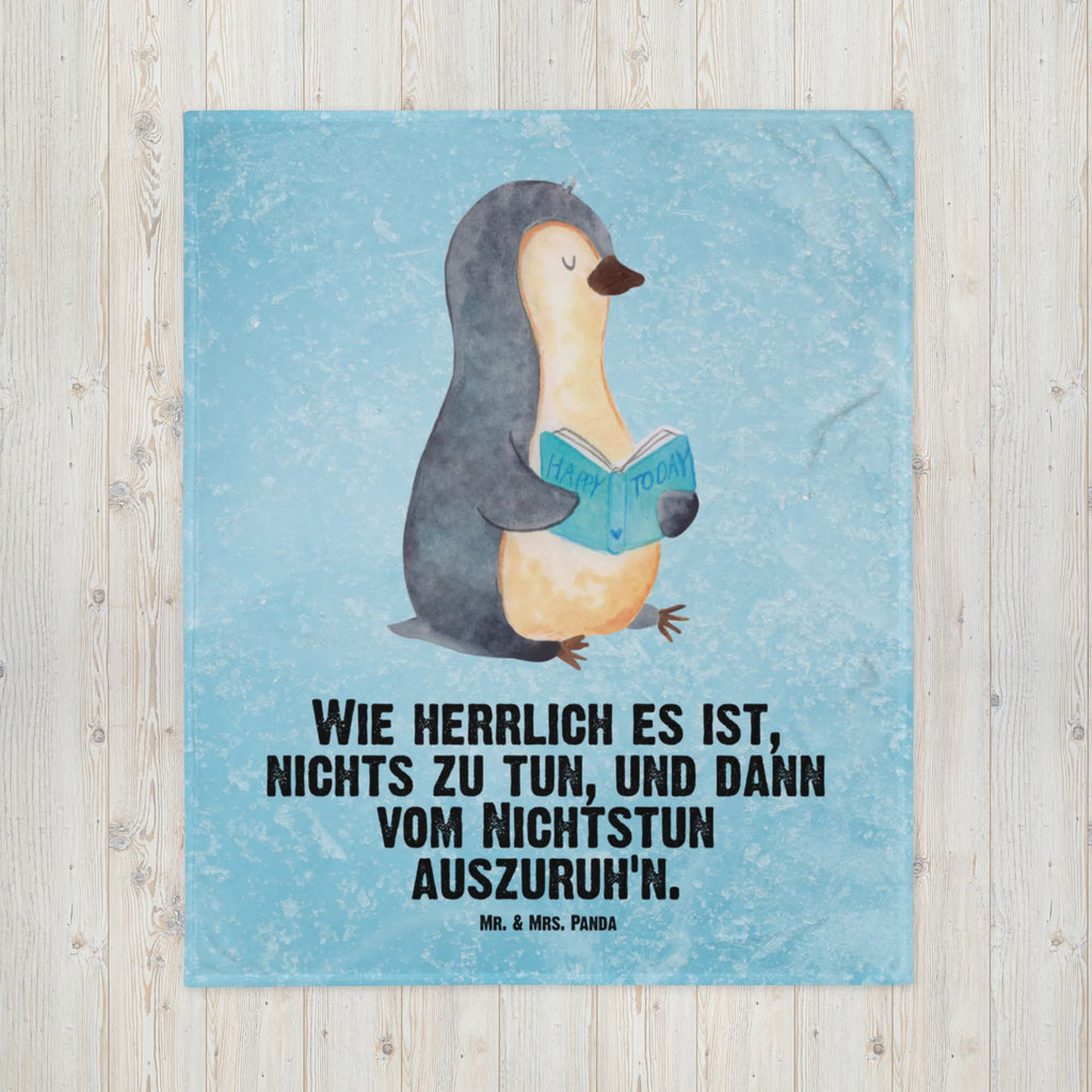 Babydecke Pinguin Buch Babydecke, Babygeschenk, Geschenk Geburt, Babyecke Kuscheldecke, Krabbeldecke, Pinguin, Pinguine, Buch, Lesen, Bücherwurm, Nichtstun, Faulenzen, Ferien, Urlaub, Freizeit