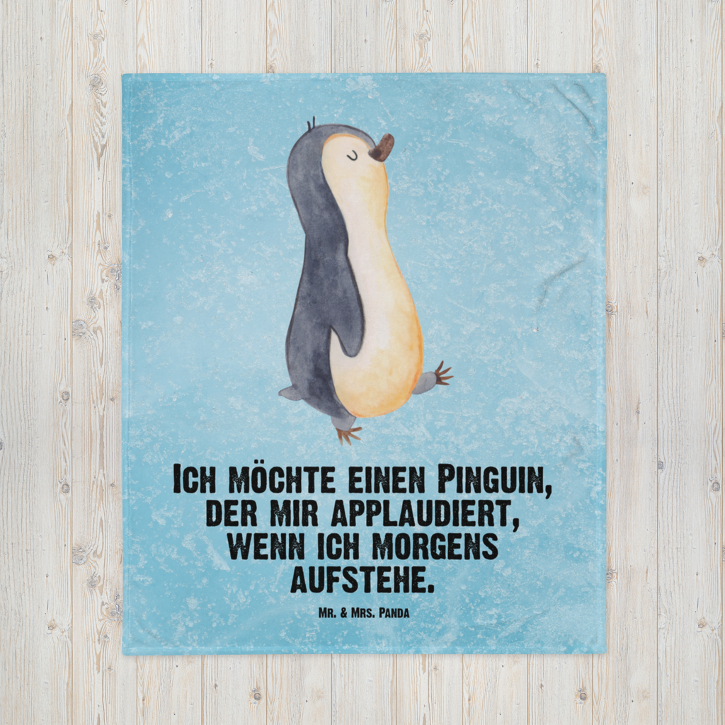 Babydecke Pinguin marschierend Babydecke, Babygeschenk, Geschenk Geburt, Babyecke Kuscheldecke, Krabbeldecke, Pinguin, Pinguine, Frühaufsteher, Langschläfer, Bruder, Schwester, Familie