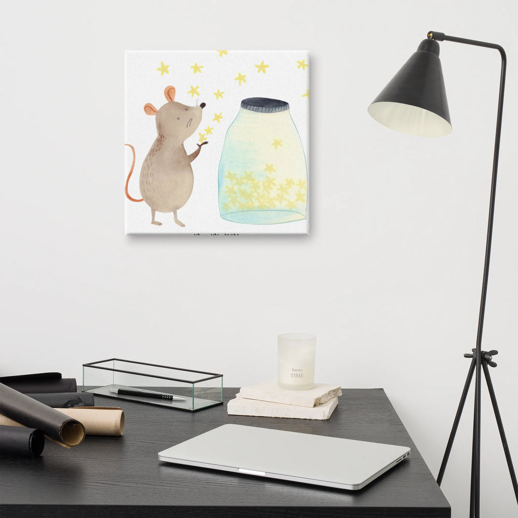 Leinwand Bild Maus Sterne Leinwand, Bild, Kunstdruck, Wanddeko, Dekoration, Tiermotive, Gute Laune, lustige Sprüche, Tiere, Maus, Sterne, Wunsch, Kind, Taufe, Taufgeschenk, Geburt, Schwangerschaft, erstes Kind, Kindergeburtstag, Geburtstag, Hoffnung, Träume