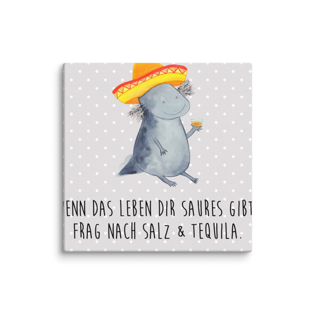 Leinwand Bild Axolotl Tequila Leinwand, Bild, Kunstdruck, Wanddeko, Dekoration, Axolotl, Molch, Mexico, Mexiko, Sombrero, Zitrone, Tequila, Motivation, Spruch, Schwanzlurch, Lurch, Lurche, Axolot, Feuerdrache, Feuersalamander