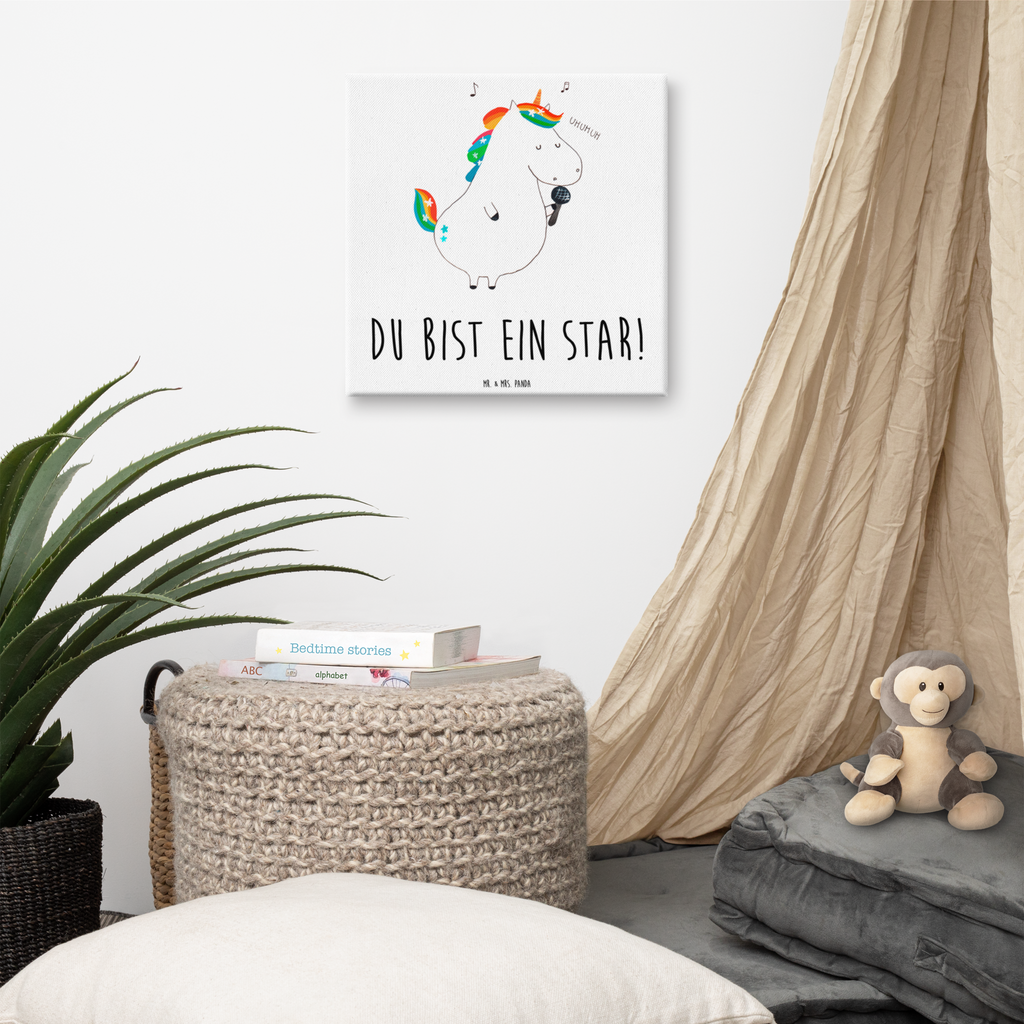 Leinwand Bild Einhorn Sänger Leinwand, Bild, Kunstdruck, Wanddeko, Dekoration, Einhorn, Einhörner, Einhorn Deko, Pegasus, Unicorn, Glitzer, Konfetti, Party, Geburtstag, Feier, Fest, Disco, Sängerin, Sänger, Freundin