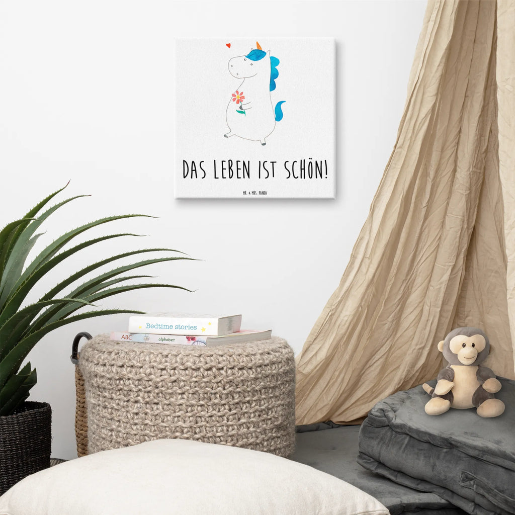 Leinwand Bild Einhorn Spaziergang Leinwand, Bild, Kunstdruck, Wanddeko, Dekoration, Einhorn, Einhörner, Einhorn Deko, Unicorn, Glitzer, Blumen, Spaziergang, Motivation, Gute Laune, Freude, Freundin, Mutter, Schwester