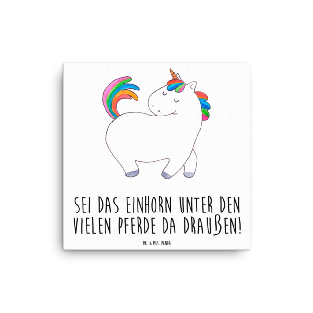 Leinwand Bild Einhorn stolzierend Leinwand, Bild, Kunstdruck, Wanddeko, Dekoration, Einhorn, Einhörner, Einhorn Deko, Unicorn, stolz, anders, bunt, Pferd, Reiter, Reiten, Freundin, Geschenk