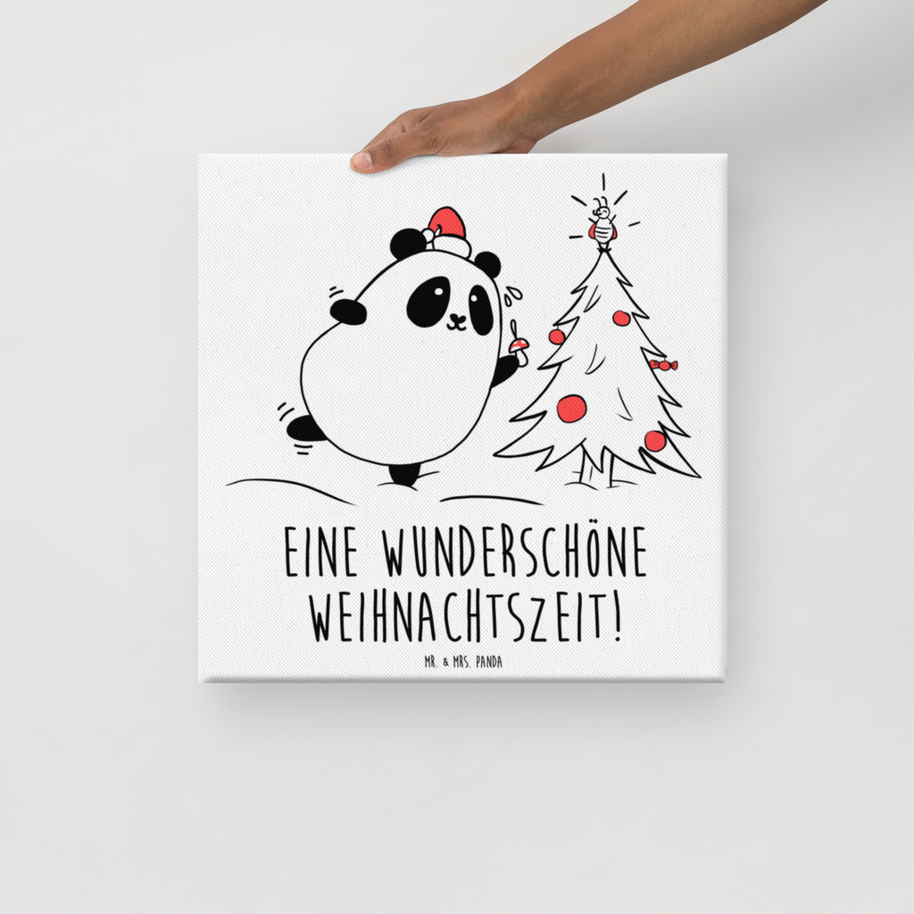 Leinwand Bild Panda Weihnachtszeit Leinwand, Bild, Kunstdruck, Wanddeko, Dekoration