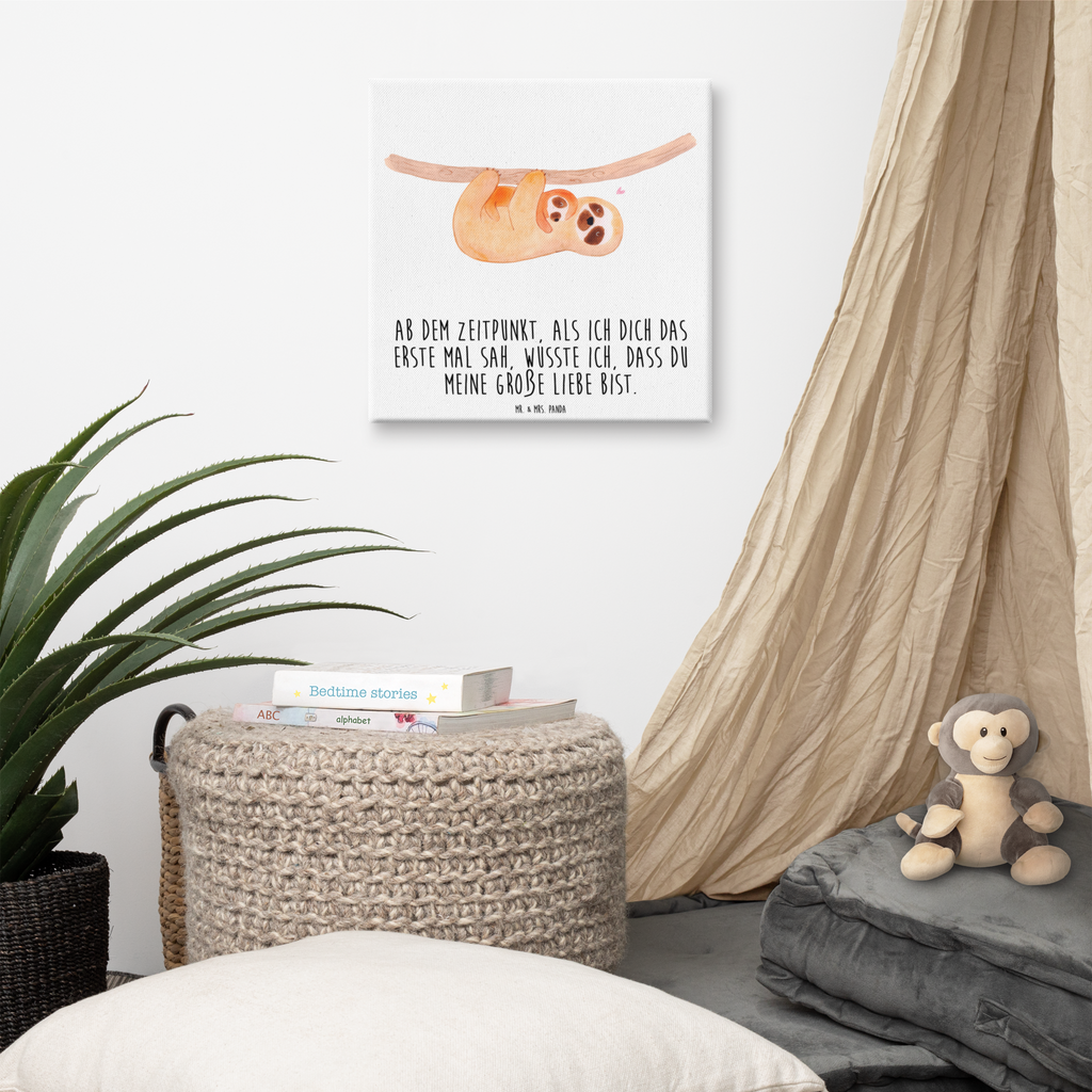 Leinwand Bild Faultier mit Kind Leinwand, Bild, Kunstdruck, Wanddeko, Dekoration, Faultier, Faultier Geschenk, Faultier Deko, Kind, Baby, Liebe, Mutter, Mama, Geburt, Kinder, Faulheit, Spaß, Niedlichkeit