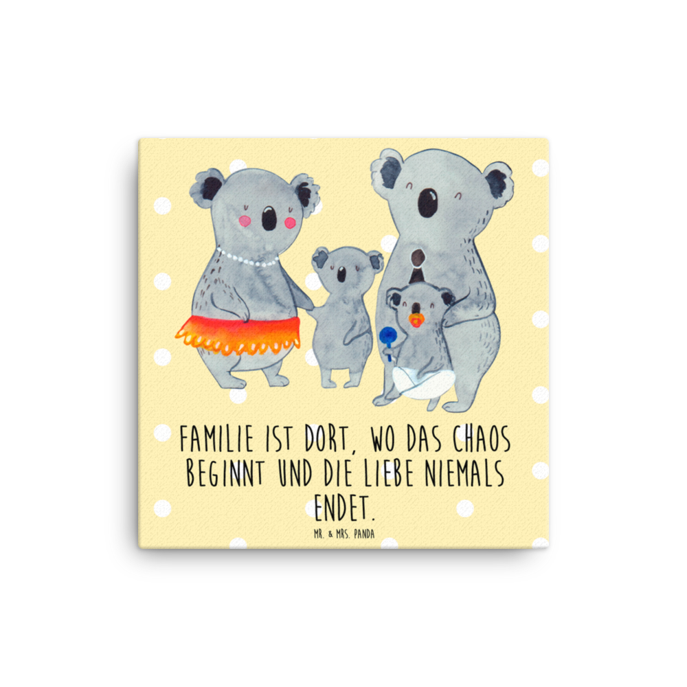 Leinwand Bild Koala Familie Leinwand, Bild, Kunstdruck, Wanddeko, Dekoration, Familie, Vatertag, Muttertag, Bruder, Schwester, Mama, Papa, Oma, Opa, Koala, Koalas, Family, Kinder, Geschwister, Familienleben