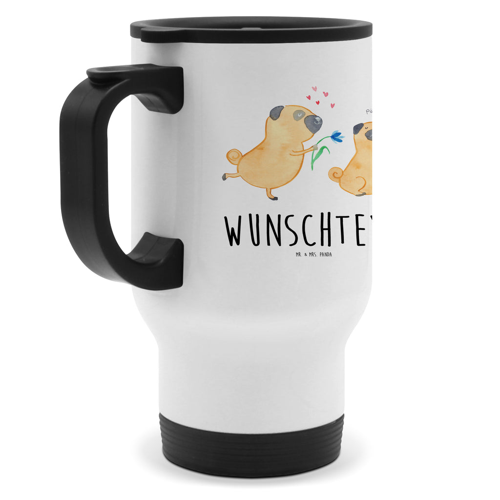 Personalisierter Thermobecher Mops verliebt Personalisierter Thermobecher, Personalisierter To Go Becher, Personalisierte Thermotasse, Personalisierter Kaffeebecher, Personalisierter Isolierbecher, Thermobecher personalisieren, Thermobecher mit Namen, Thermobecher selbst gestalten, Wunschname, Spülmaschinenfest, Bedrucken, Isolierbecher mit Namen, Isolierbecher selbst gestalten, Thermotasse personalisieren, Thermotasse mit Namen, Hund, Hundemotiv, Haustier, Hunderasse, Tierliebhaber, Hundebesitzer, Sprüche, Mops, Möpse, Hundeliebe, verliebt, Liebe, Liebesspruch. Verlobt, Geschenk Freund, Partner