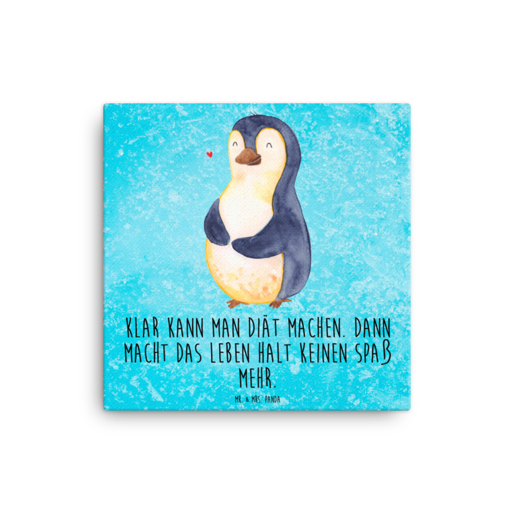 Leinwand Bild Pinguin Diät Leinwand, Bild, Kunstdruck, Wanddeko, Dekoration, Pinguin, Pinguine, Diät, Abnehmen, Abspecken, Gewicht, Motivation, Selbstliebe, Körperliebe, Selbstrespekt