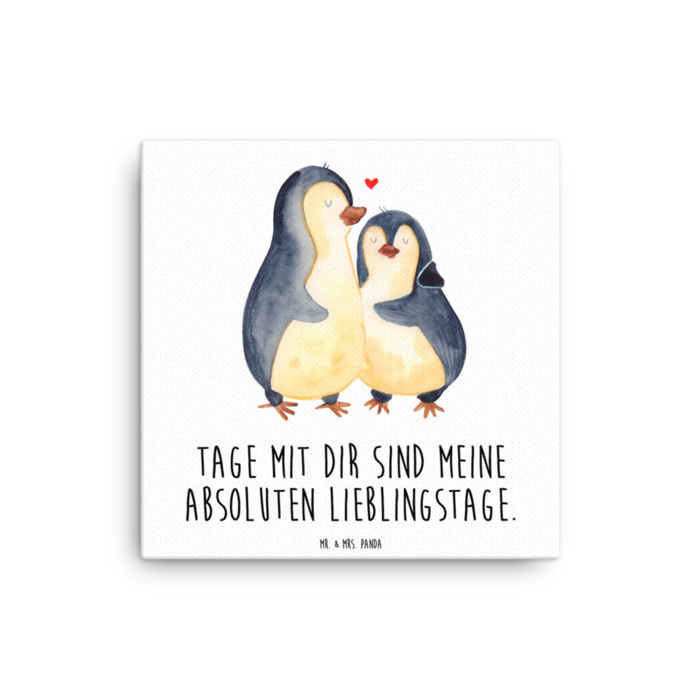 Leinwand Bild Pinguin umarmend Leinwand, Bild, Kunstdruck, Wanddeko, Dekoration, Pinguin, Liebe, Liebespaar, Liebesbeweis, Liebesgeschenk, Verlobung, Jahrestag, Hochzeitstag, Hochzeit, Hochzeitsgeschenk