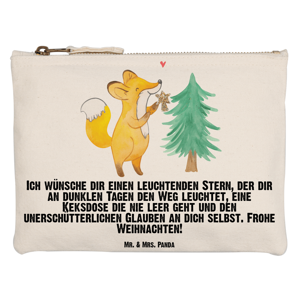 Schminktasche Fuchs  Weihnachtsbaum Schminktasche, Kosmetiktasche, Kosmetikbeutel, Stiftemäppchen, Etui, Federmappe, Makeup, XXL, Schminketui, Kosmetiketui, Schlamperetui, Winter, Weihnachten, Weihnachtsdeko, Nikolaus, Advent, Heiligabend, Wintermotiv, Weihnachtsmann, Weihnachtstage, Fuchs, Schlittschuh, Weihnachtszeit, Weihnachtsdekoration