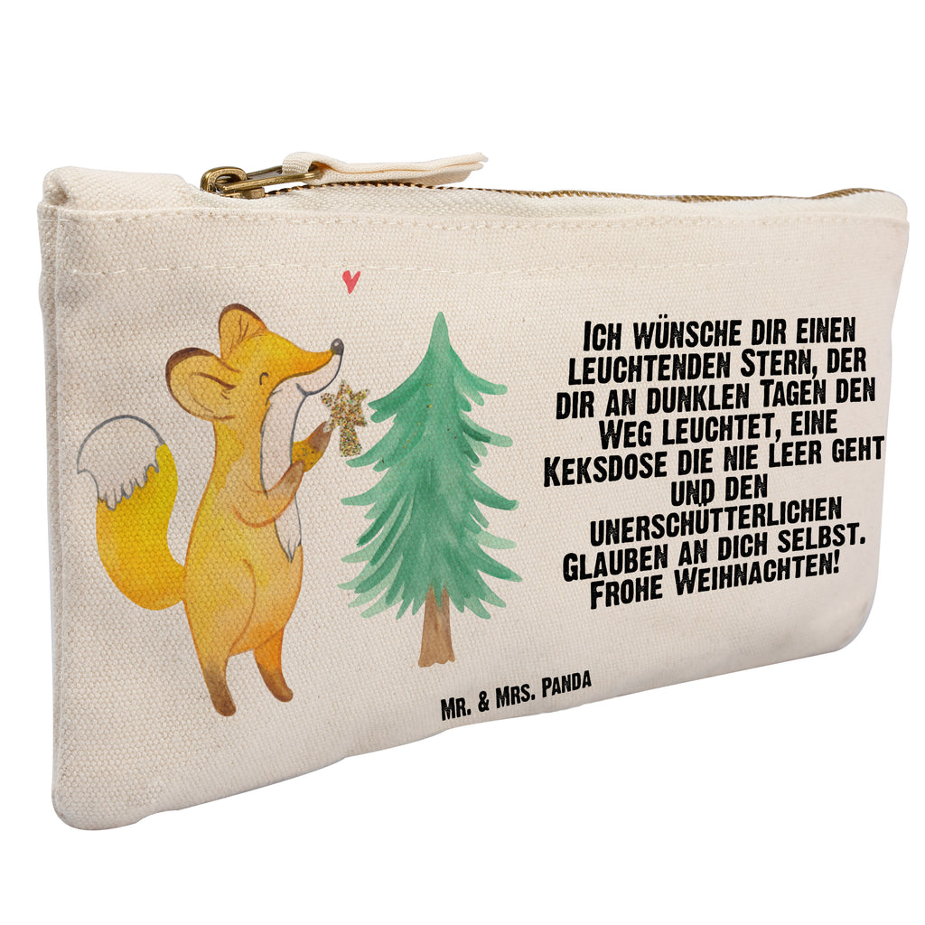 Schminktasche Fuchs  Weihnachtsbaum Schminktasche, Kosmetiktasche, Kosmetikbeutel, Stiftemäppchen, Etui, Federmappe, Makeup, XXL, Schminketui, Kosmetiketui, Schlamperetui, Winter, Weihnachten, Weihnachtsdeko, Nikolaus, Advent, Heiligabend, Wintermotiv, Weihnachtsmann, Weihnachtstage, Fuchs, Schlittschuh, Weihnachtszeit, Weihnachtsdekoration