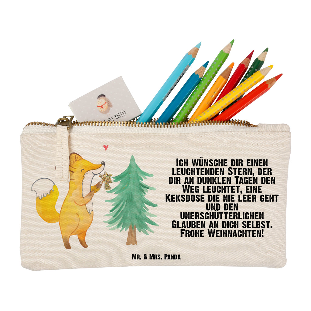 Schminktasche Fuchs  Weihnachtsbaum Schminktasche, Kosmetiktasche, Kosmetikbeutel, Stiftemäppchen, Etui, Federmappe, Makeup, XXL, Schminketui, Kosmetiketui, Schlamperetui, Winter, Weihnachten, Weihnachtsdeko, Nikolaus, Advent, Heiligabend, Wintermotiv, Weihnachtsmann, Weihnachtstage, Fuchs, Schlittschuh, Weihnachtszeit, Weihnachtsdekoration