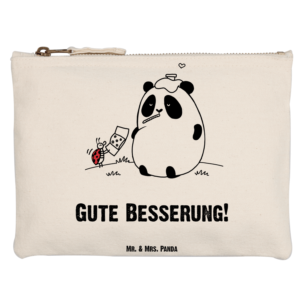 Schminktasche Easy & Peasy Gute Besserung Schminktasche, Kosmetiktasche, Kosmetikbeutel, Stiftemäppchen, Etui, Federmappe, Makeup, XXL, Schminketui, Kosmetiketui, Schlamperetui