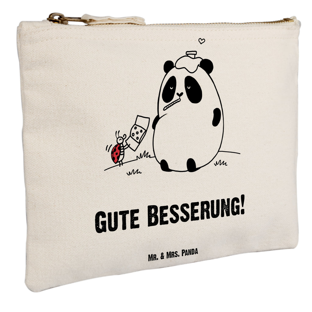 Schminktasche Easy & Peasy Gute Besserung Schminktasche, Kosmetiktasche, Kosmetikbeutel, Stiftemäppchen, Etui, Federmappe, Makeup, XXL, Schminketui, Kosmetiketui, Schlamperetui