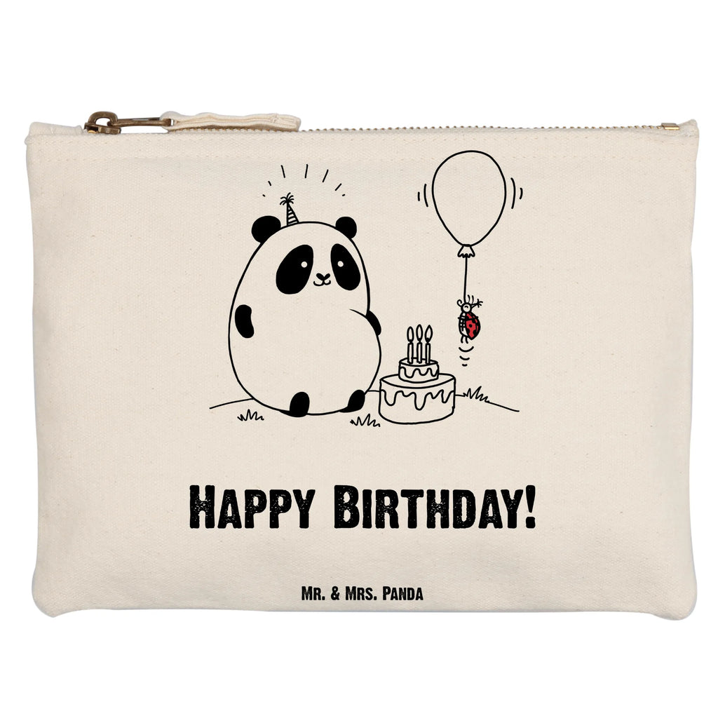 Schminktasche Easy & Peasy Happy Birthday Schminktasche, Kosmetiktasche, Kosmetikbeutel, Stiftemäppchen, Etui, Federmappe, Makeup, XXL, Schminketui, Kosmetiketui, Schlamperetui