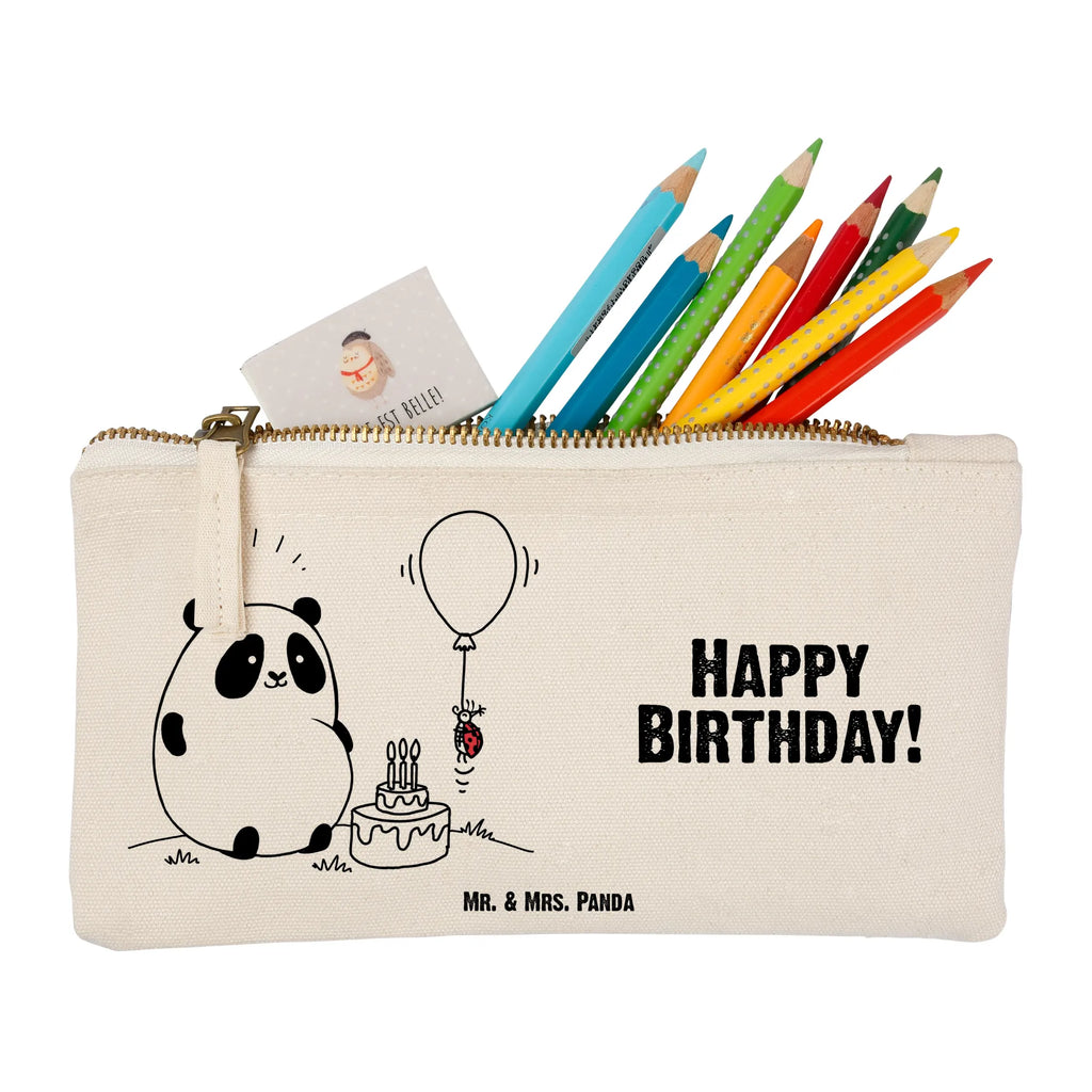 Schminktasche Easy & Peasy Happy Birthday Schminktasche, Kosmetiktasche, Kosmetikbeutel, Stiftemäppchen, Etui, Federmappe, Makeup, XXL, Schminketui, Kosmetiketui, Schlamperetui