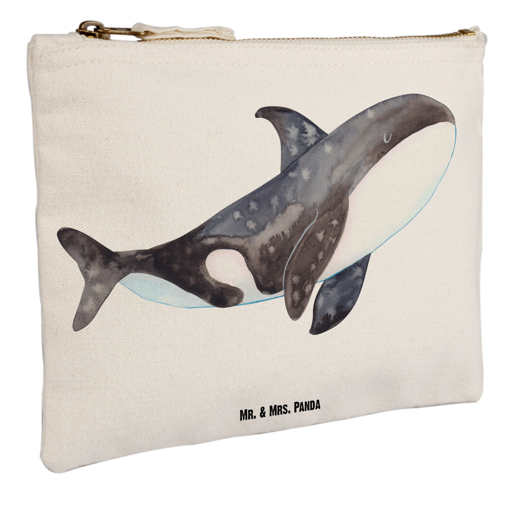 Schminktasche Orca Schminktasche, Kosmetiktasche, Kosmetikbeutel, Stiftemäppchen, Etui, Federmappe, Makeup, XXL, Schminketui, Kosmetiketui, Schlamperetui, Meerestiere, Meer, Urlaub, Orca, Orcas, Killerwal, Wal, Möglichkeiten, Büro, Arbeit, Motivation, Selbstliebe, Neustart, Startup