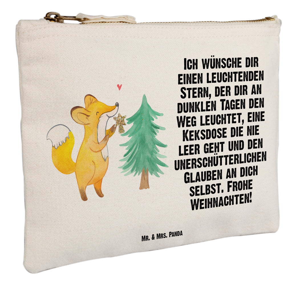 Schminktasche Fuchs  Weihnachtsbaum Schminktasche, Kosmetiktasche, Kosmetikbeutel, Stiftemäppchen, Etui, Federmappe, Makeup, XXL, Schminketui, Kosmetiketui, Schlamperetui, Winter, Weihnachten, Weihnachtsdeko, Nikolaus, Advent, Heiligabend, Wintermotiv, Weihnachtsmann, Weihnachtstage, Fuchs, Schlittschuh, Weihnachtszeit, Weihnachtsdekoration