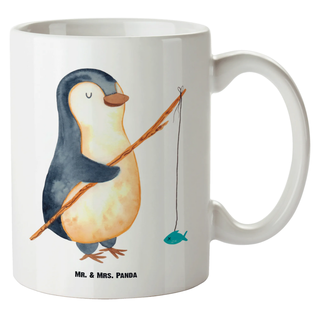 XL Tasse Pinguin Angler XL Tasse, Große Tasse, Grosse Kaffeetasse, XL Becher, XL Teetasse, spülmaschinenfest, Jumbo Tasse, Groß, Pinguin, Pinguine, Angeln, Angler, Tagträume, Hobby, Plan, Planer, Tagesplan, Neustart, Motivation, Geschenk, Freundinnen, Geschenkidee, Urlaub, Wochenende