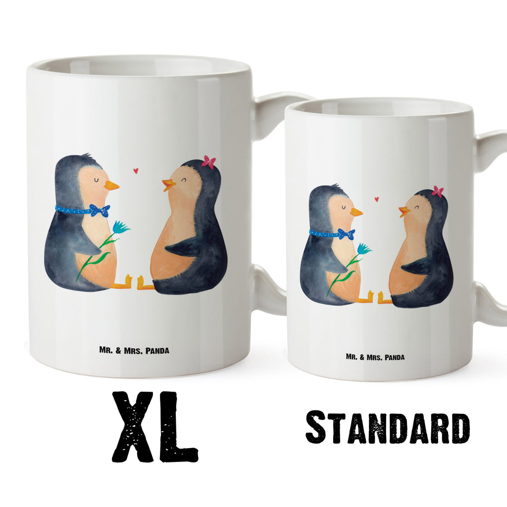 XL Tasse Pinguin Pärchen XL Tasse, Große Tasse, Grosse Kaffeetasse, XL Becher, XL Teetasse, spülmaschinenfest, Jumbo Tasse, Groß, Pinguin, Pinguine, Liebe, Liebespaar, Liebesbeweis, Liebesgeschenk, Verlobung, Jahrestag, Hochzeitstag, Hochzeit, Hochzeitsgeschenk, große Liebe, Traumpaar