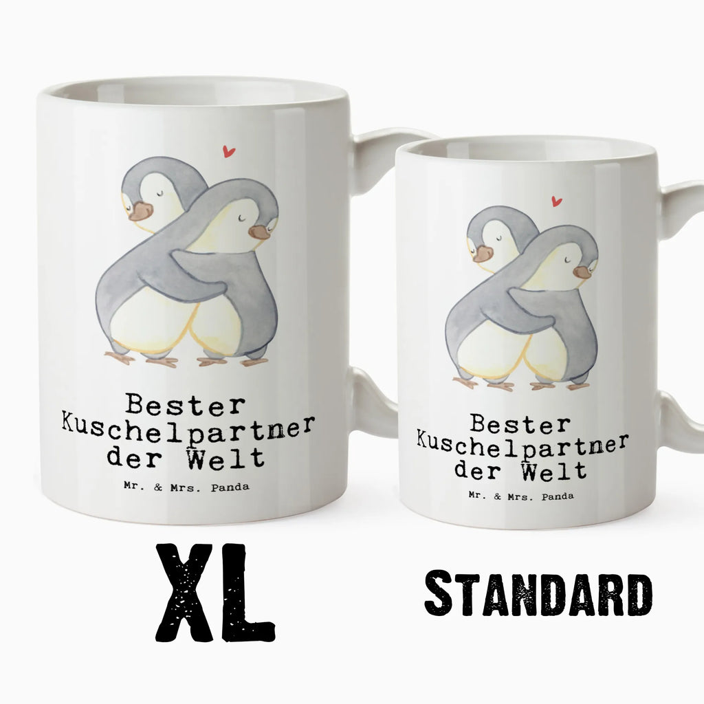 XL Tasse Pinguin Bester Kuschelpartner der Welt XL Tasse, Große Tasse, Grosse Kaffeetasse, XL Becher, XL Teetasse, spülmaschinenfest, Jumbo Tasse, Groß, für, Dankeschön, Geschenk, Schenken, Geburtstag, Geburtstagsgeschenk, Geschenkidee, Danke, Bedanken, Mitbringsel, Freude machen, Geschenktipp, Kuschelpartner, Lebenspartner, Ehepartner, Partner, Ehemann, Ehefrau, Kuscheln, Bett, Liebe, Freund, Freundin, Hochzeitstag, verliebt