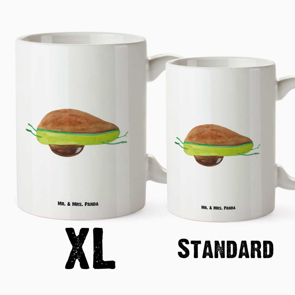 XL Tasse Avocado Yoga XL Tasse, Große Tasse, Grosse Kaffeetasse, XL Becher, XL Teetasse, spülmaschinenfest, Jumbo Tasse, Groß, Avocado, Veggie, Vegan, Gesund, Avocado Yoga Vegan