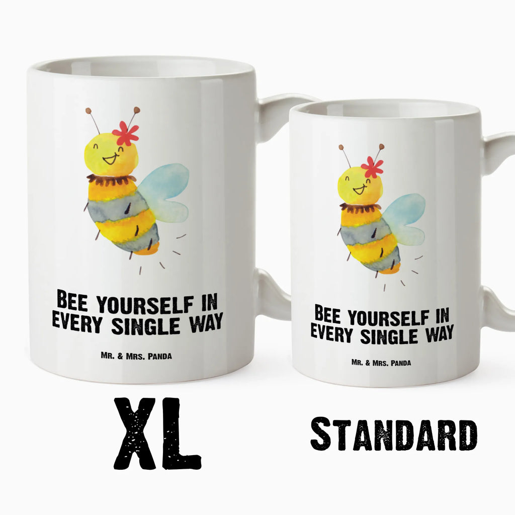 XL Tasse Biene Blume XL Tasse, Große Tasse, Grosse Kaffeetasse, XL Becher, XL Teetasse, spülmaschinenfest, Jumbo Tasse, Groß, Biene, Wespe, Hummel