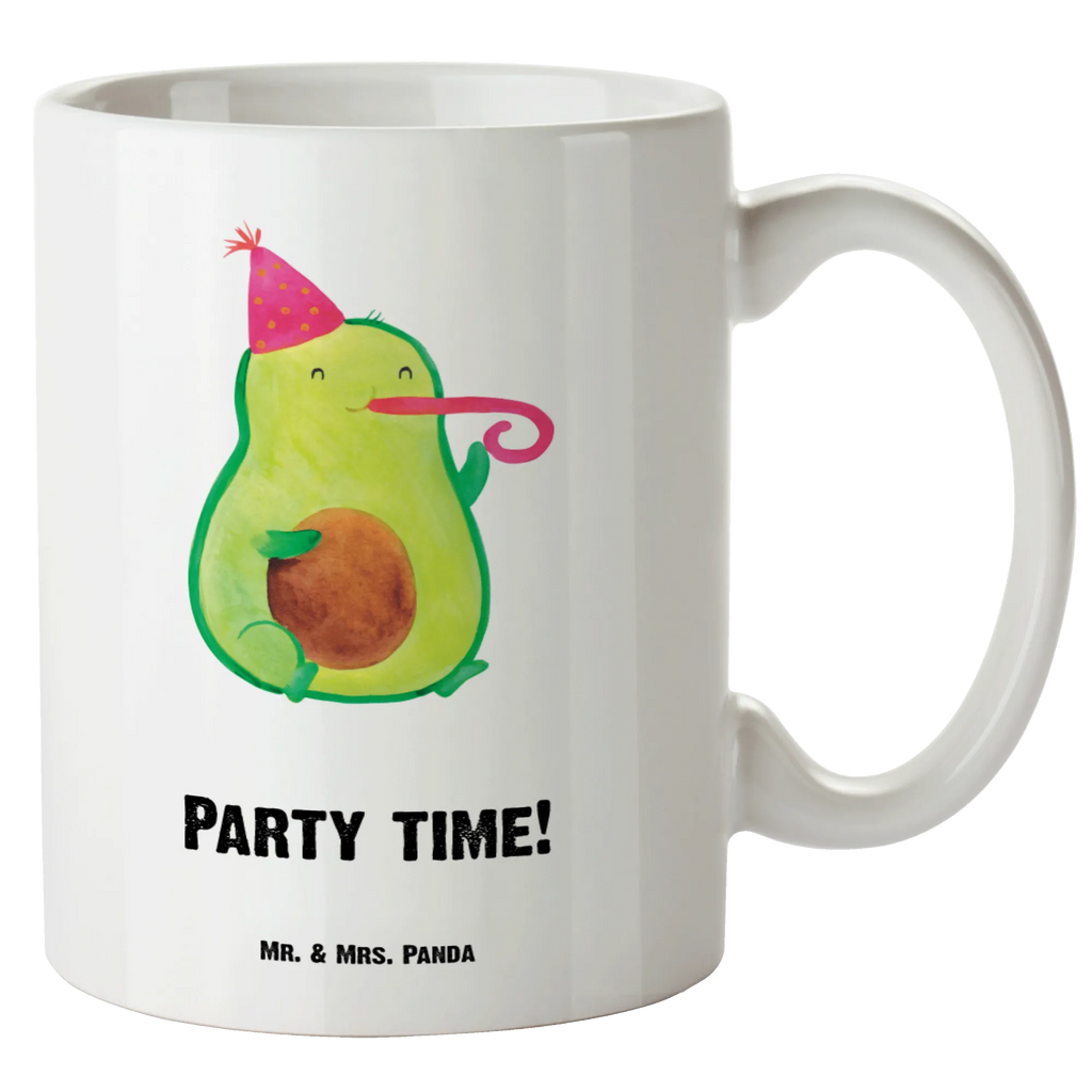 XL Tasse Avocado Party Time XL Tasse, Große Tasse, Grosse Kaffeetasse, XL Becher, XL Teetasse, spülmaschinenfest, Jumbo Tasse, Groß, Avocado, Veggie, Vegan, Gesund