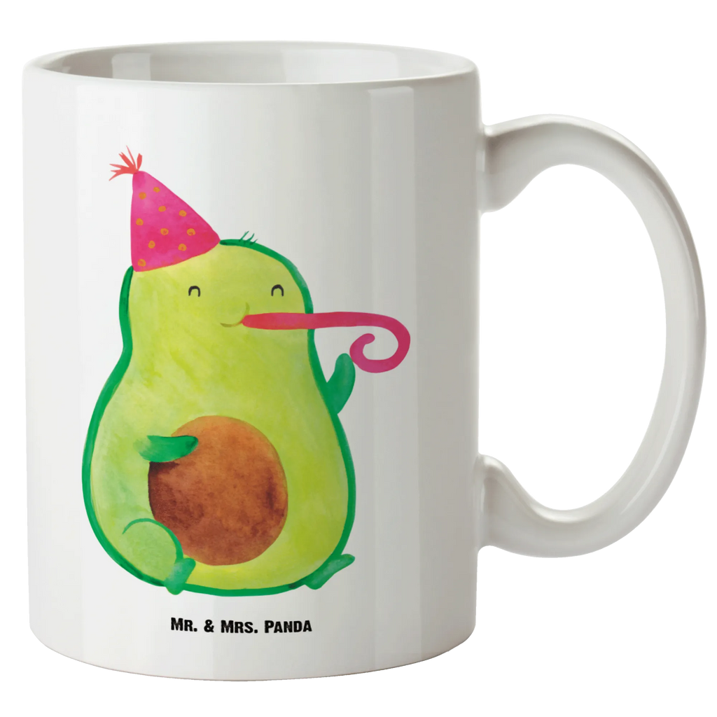 XL Tasse Avocado Party Time XL Tasse, Große Tasse, Grosse Kaffeetasse, XL Becher, XL Teetasse, spülmaschinenfest, Jumbo Tasse, Groß, Avocado, Veggie, Vegan, Gesund