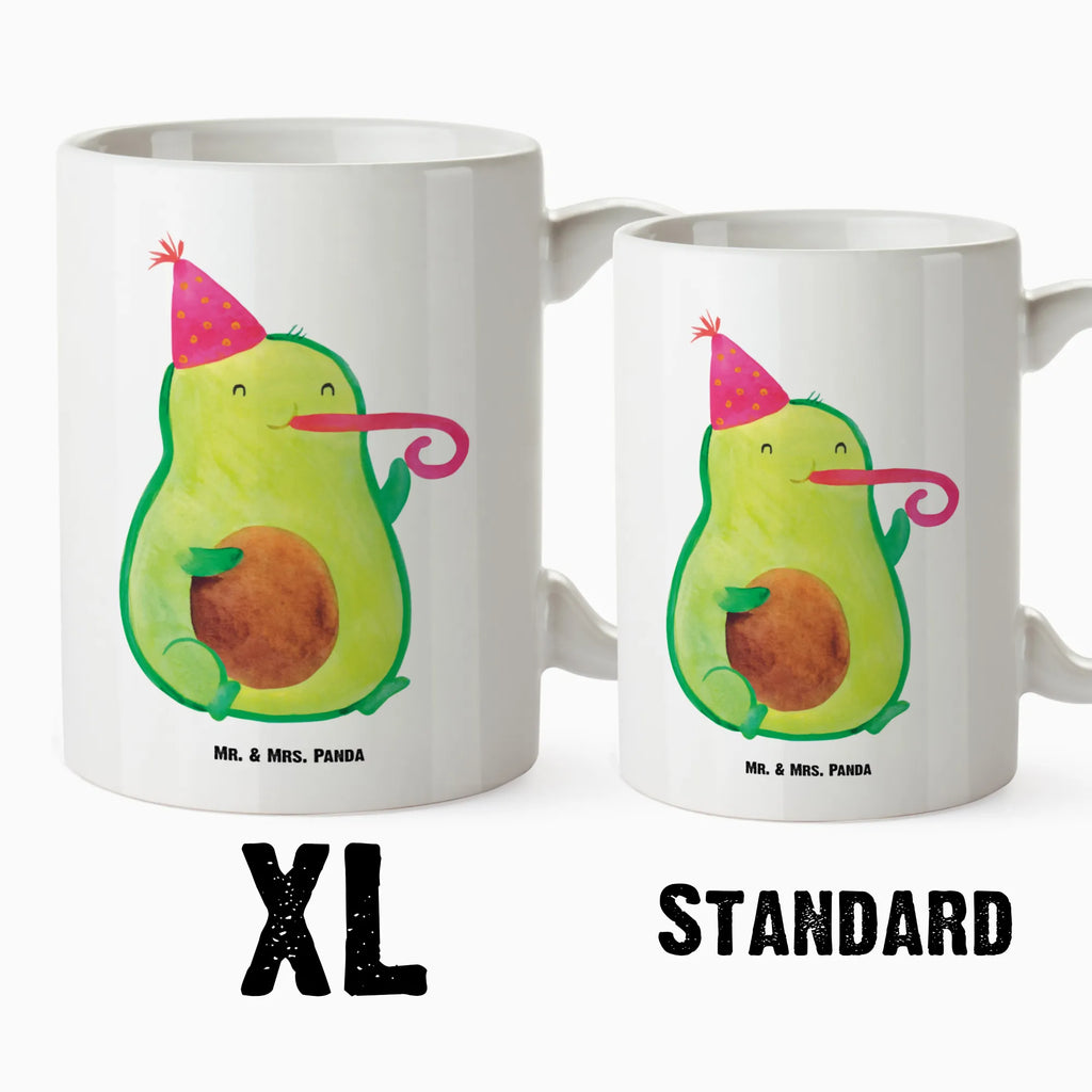 XL Tasse Avocado Party Time XL Tasse, Große Tasse, Grosse Kaffeetasse, XL Becher, XL Teetasse, spülmaschinenfest, Jumbo Tasse, Groß, Avocado, Veggie, Vegan, Gesund